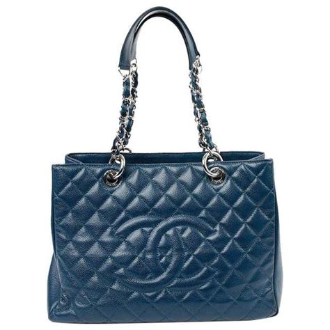 chanel blue tote|Chanel blue tote bag.